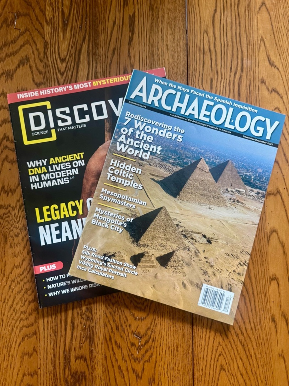 Discover & Archaeology Magazine Bundle Science & History 2025